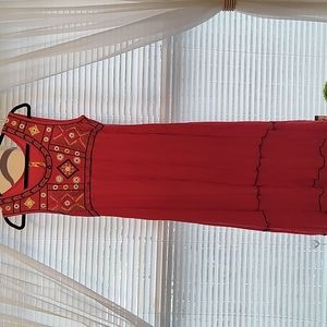 Maxi orange sundress size L